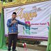 Kepala MTsN 1 Pati, Wahyu Hidayat meluncurkan ANGGUN sebagai tagline terbaru di Hari Sumpah Pemuda 2025.(Portalljateng/MTsN 1 Pati)
