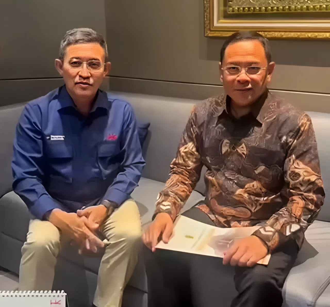 Foto: Bupati Pati Sudewo, secara langsung bersilaturahmi dan berkoordinasi dengan Direktur Utama Hutama Karya, Bapak Kuncoro.(Portalljateng/Hil)