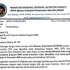 Foto: Pemberitahuan resmi mengenai penghentian sementara ini tertuang jelas dalam surat resmi SPPG Bulungan dengan Nomor 007/KA-SPPG/XI/2025.(Portalljateng/Hil)