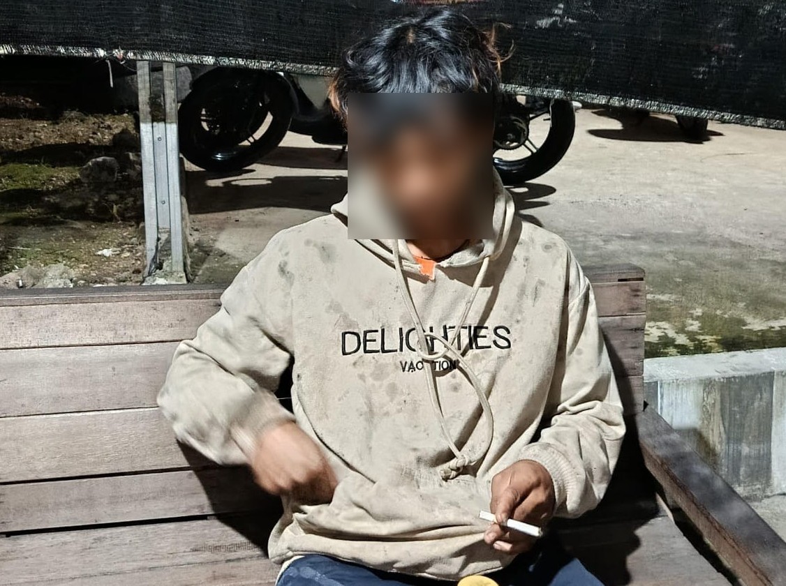 Foto: Diduga pelaku pencurian pisang yang kerap meresahkan warga Desa Kasiyan diamankan.(Portalljateng/Tj)