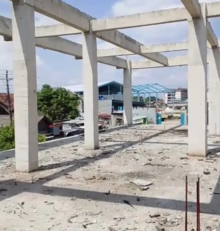 Foto: Kondisi lantai 2 Puskesmas Juwana, Kabupaten Pati.(Portalljateng/Adn)